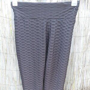 Siqnatures Anti Cellulite Textured Leggings - No Size Tag - See Measurements